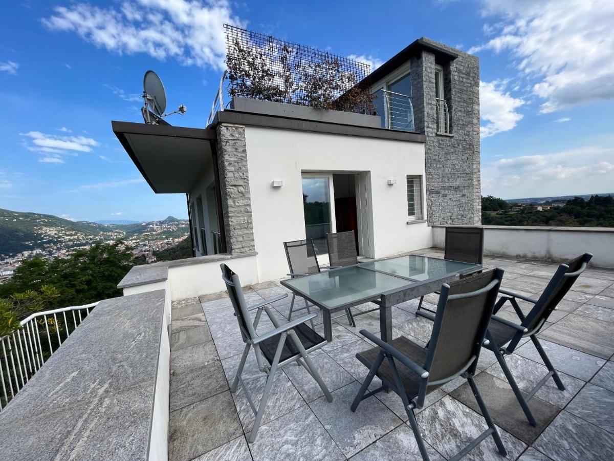 Penthouse - Villa Cardano Como Luaran gambar
