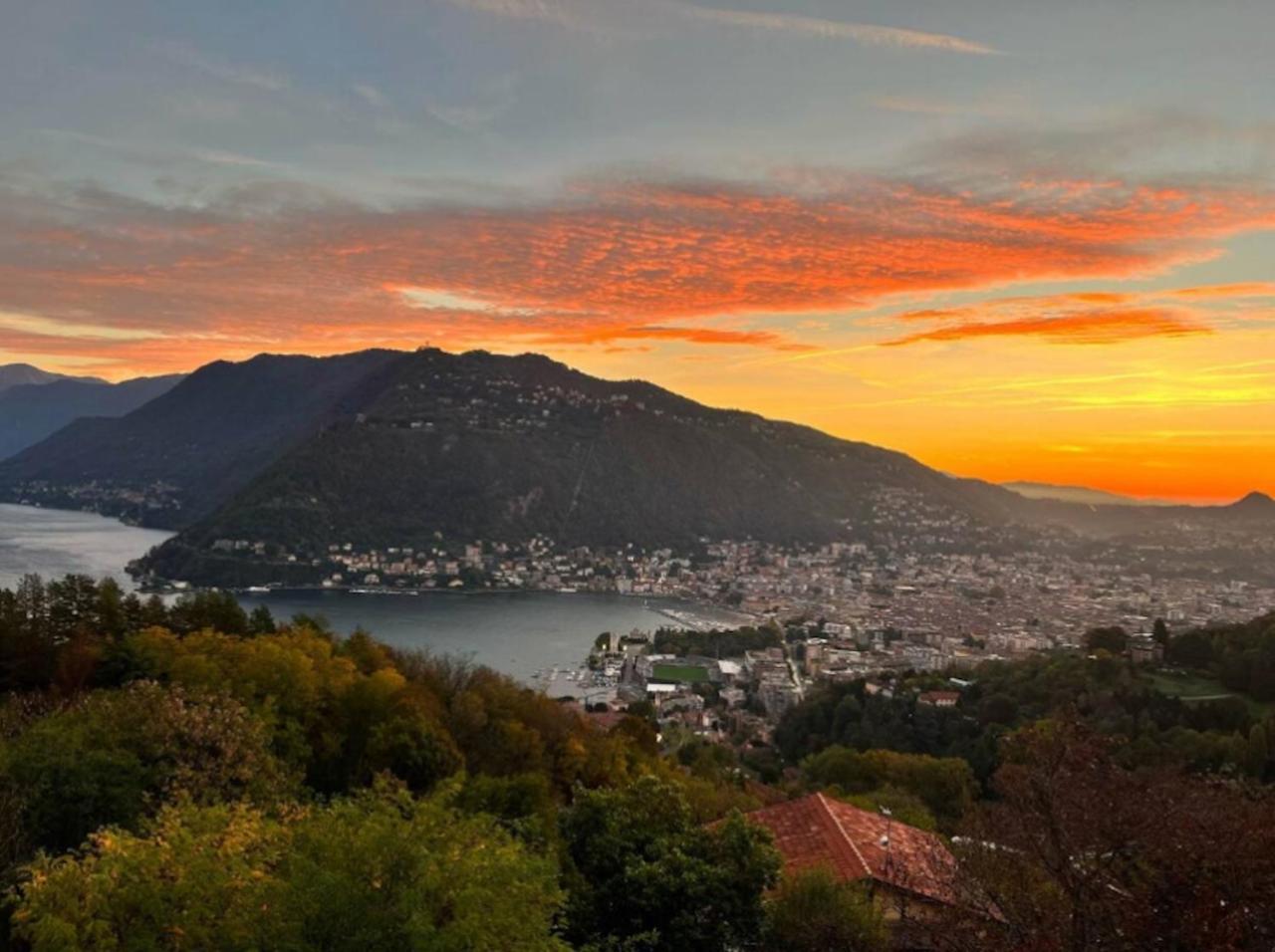 Penthouse - Villa Cardano Como Luaran gambar
